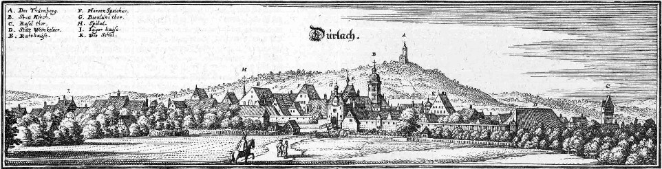 Durlach, Topographia Sueviae