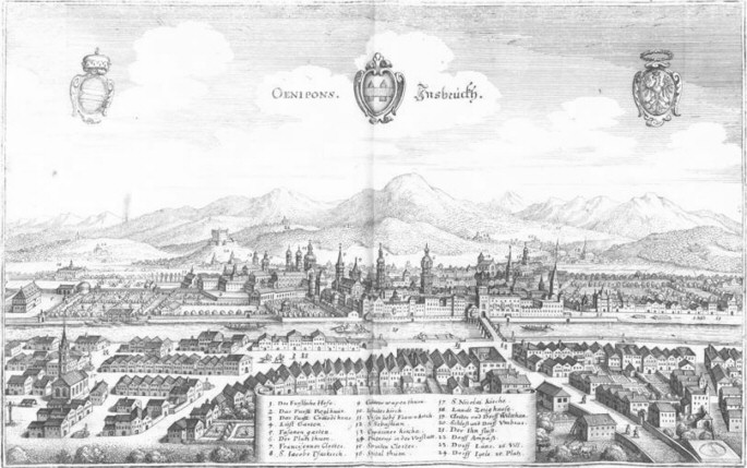 Innsbruck, Topographia Provinciarum Austriacarum