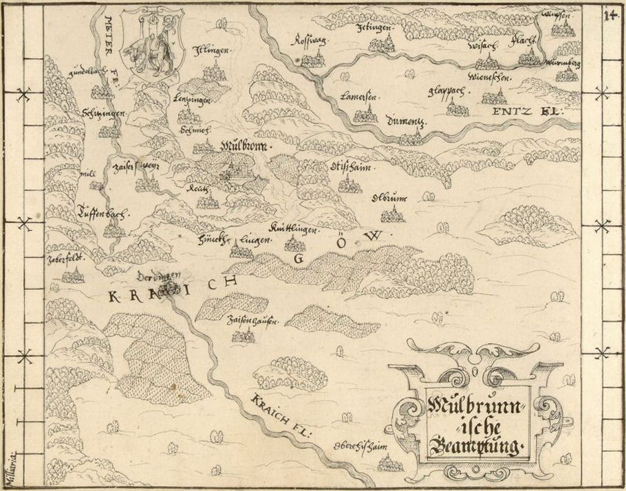 Plan des Amtes Maulbronn