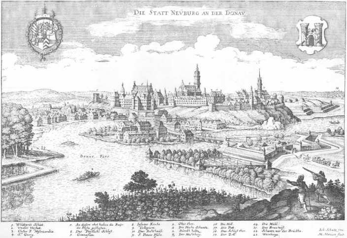 Neuburg an der Donau, Topographia Bavariae