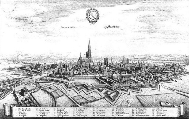 Straburg, Topographia Alsatiae